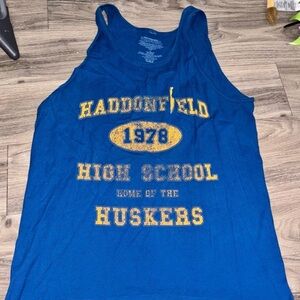 Blue 'Haddonfield High School Huskers' Graphic Tank